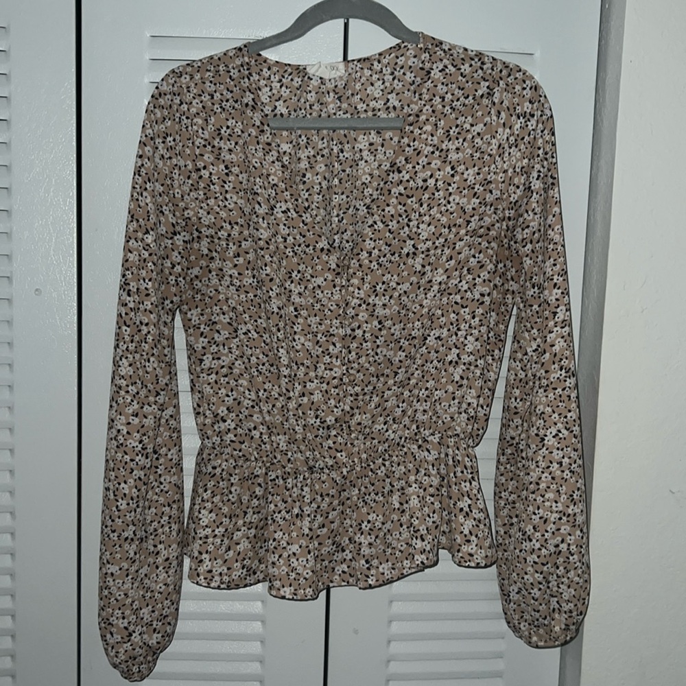Gently used floral blouse